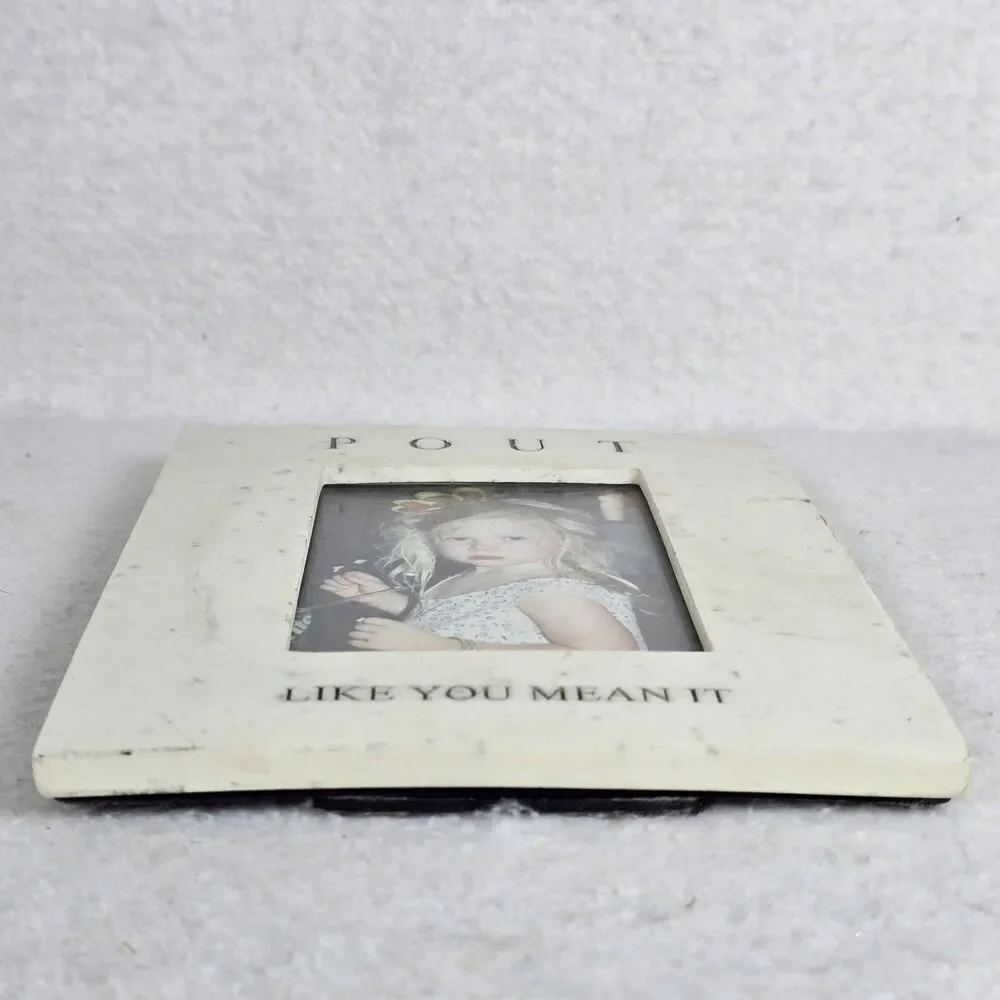 Cream Travertine 3x4.5 Picture Frame - Pout Like You Mean It